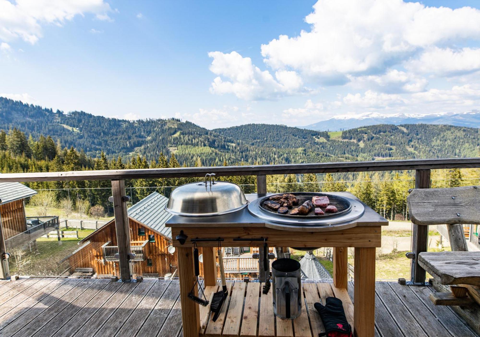 1A Chalet "Wolke" Wandern, Grillen, Wellness Im Traumhaus Wolfsberg Esterno foto