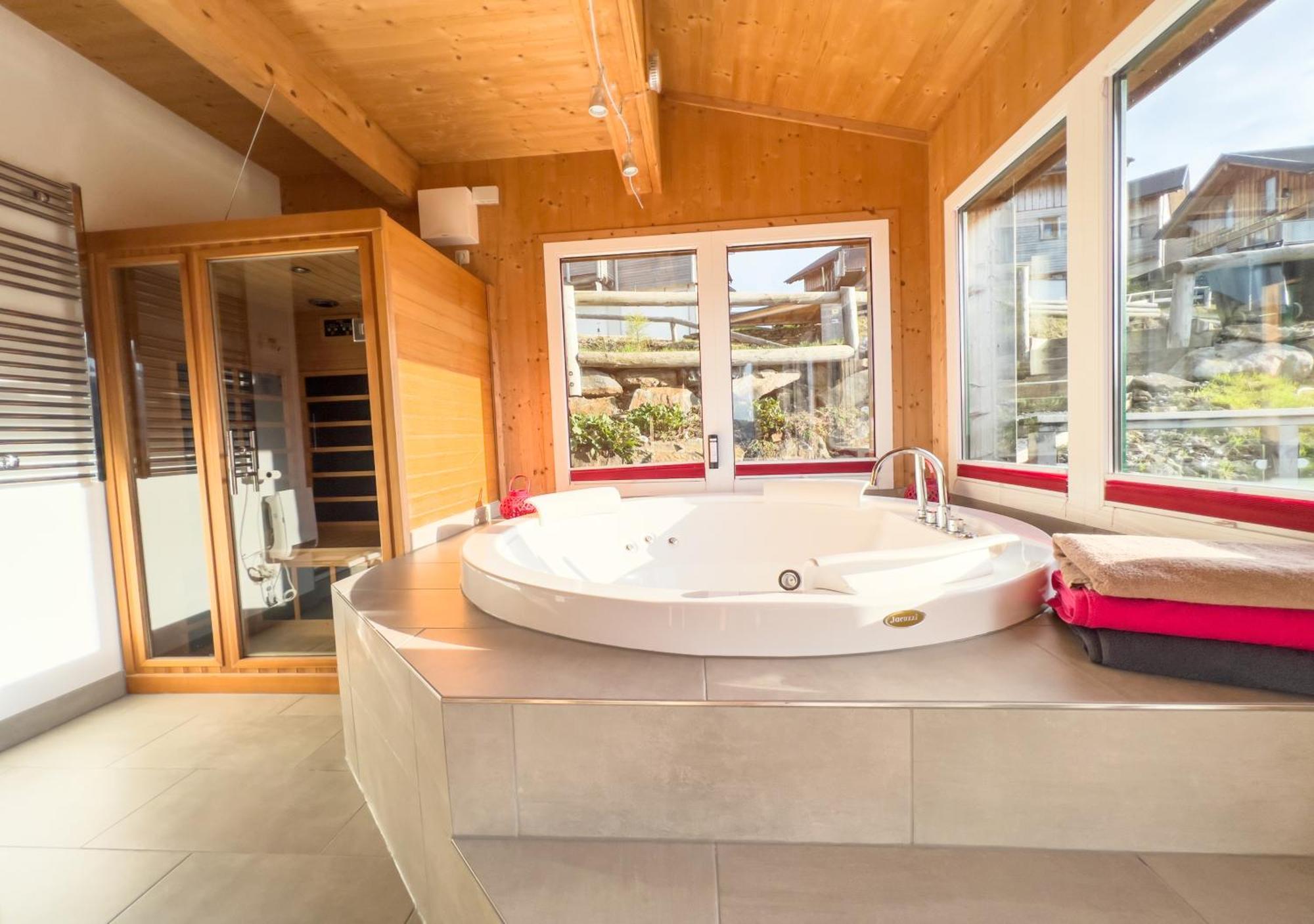 1A Chalet "Wolke" Wandern, Grillen, Wellness Im Traumhaus Wolfsberg Esterno foto