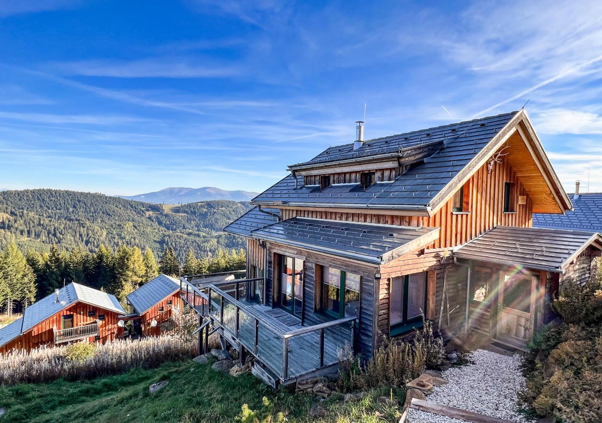 1A Chalet "Wolke" Wandern, Grillen, Wellness Im Traumhaus Wolfsberg Esterno foto