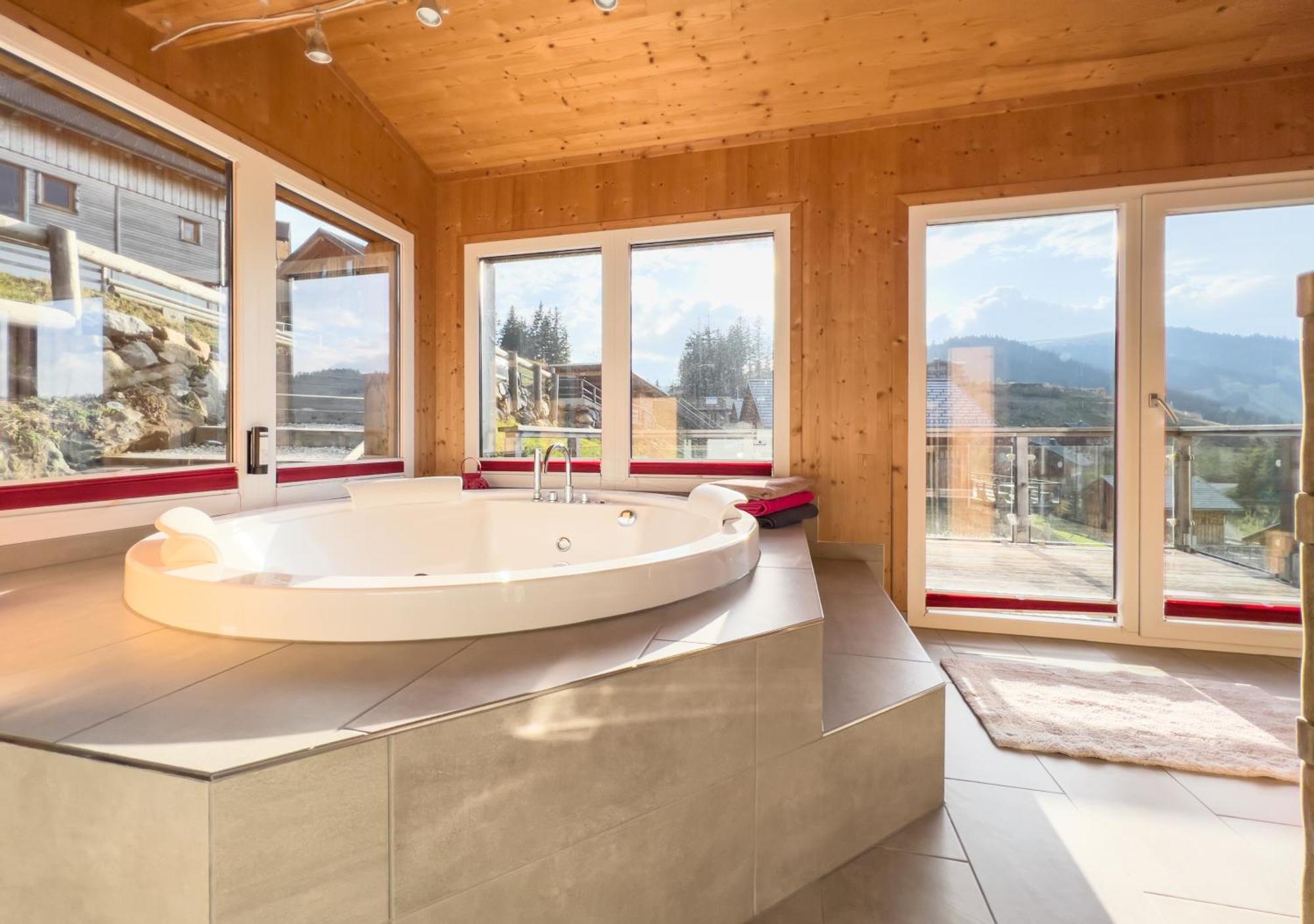 1A Chalet "Wolke" Wandern, Grillen, Wellness Im Traumhaus Wolfsberg Esterno foto